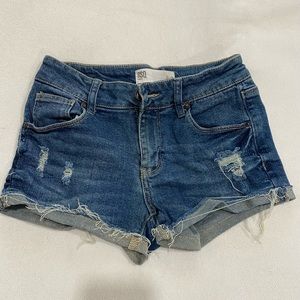 RSQ blue denim shorts